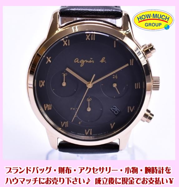 アニエスベー『クロノグラフ』VR42-KDD0 腕時計