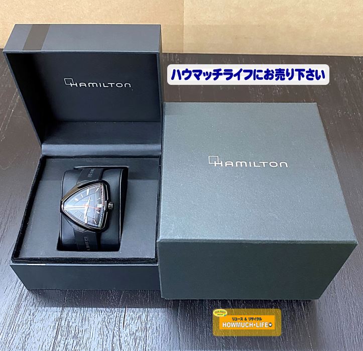 静岡市葵区の買取リサイクルショップ・ハウマッチライフ静岡流通通り店にて人気ブランド【美品】ハミルトン（HAMILTON）ベンチュラ エルヴィス80 オート（H24585331）自動巻き メンズ腕時計 お買い取り！