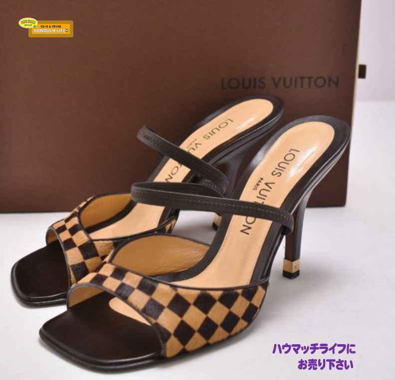 ルイヴィトン (LOUIS VUITTON) ダミエ・ソバージュ ミュールサンダル イタリア製をお買い取り!