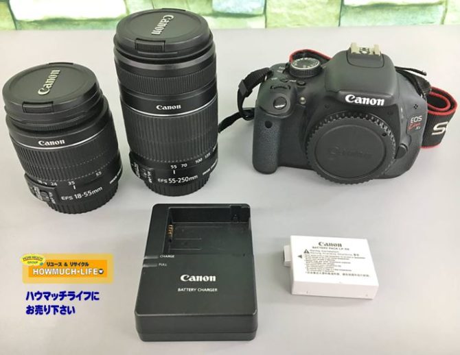 キヤノン（Canon）EOS Kiss x5 ダブルズームキット デジタル一眼レフカメラ をお買取り！カメラやレンズの買取も静岡市駿河区のリサイクルショップ・ハウマッチライフ静岡産業館西通り店
