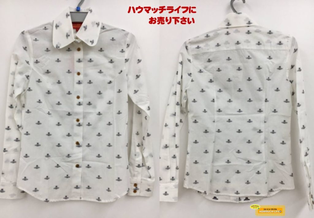 【未使用品】ヴィヴィアンウエストウッド（vivienne westwood）RED LABEL オーブ柄 ブラウス お買取り！