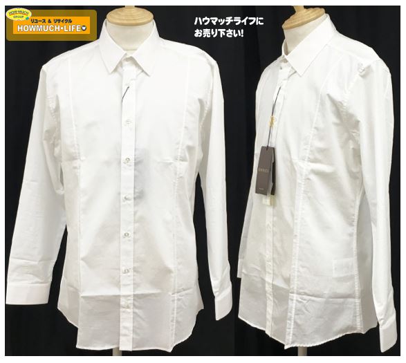 【未使用品】グッチ ( GUCCI ) メンズ ドレスシャツ ( 307656 Z3179 ) イタリア製 お買取り！ 