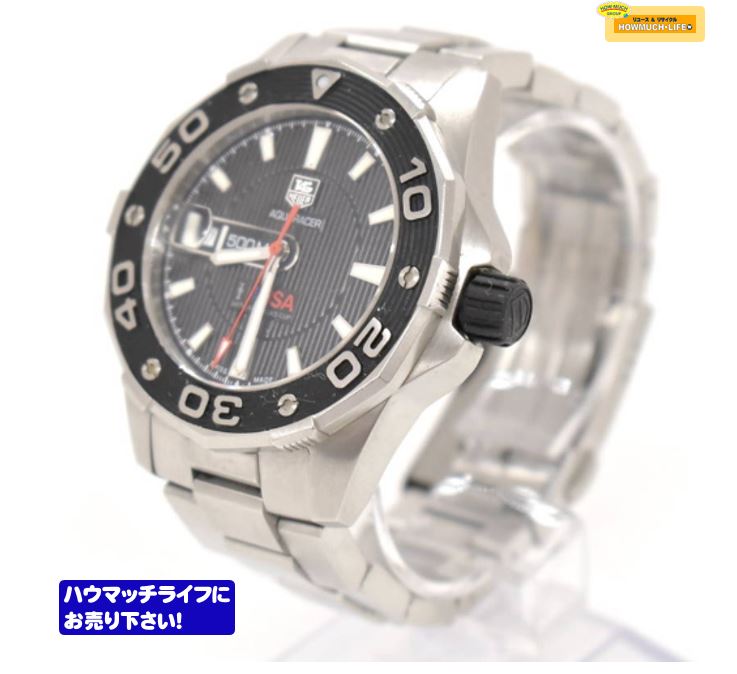 【美品】タグホイヤー（TAG Heuer）アメリカズカップ記念モデル AQUARACER アクアレーサー（WAJ2118）自動巻き腕時計 をお買い取り！