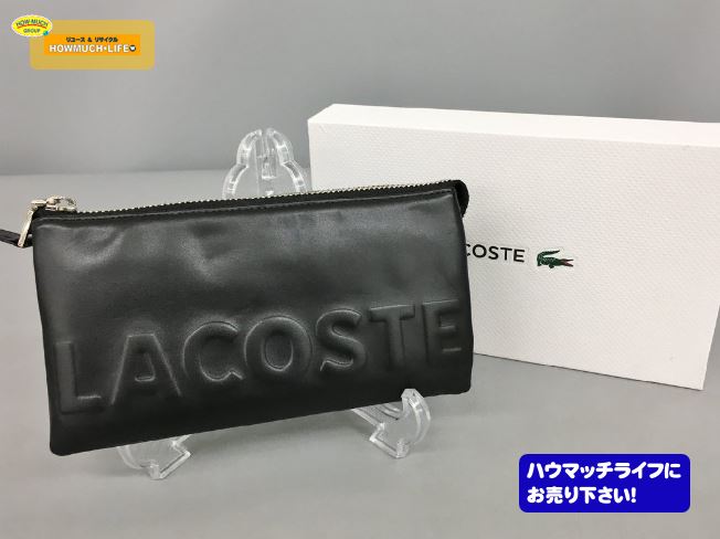 【未使用品】ラコステ (LACOSTE) LOGO MANIA ショルダーウォレット ( NF9301K ) 箱付き をお買い取り！