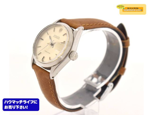 ロレックス (ROLEX) オイスターデイト プレシジョン ( Ref：6466 cal：1225 ) ボーイズサイズ 手巻き腕時計 をお買い取り！