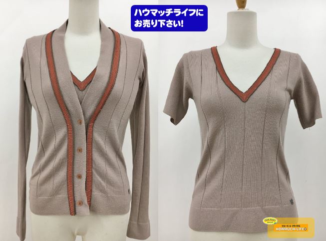 フェンディ( FENDI )アンサンブルニット 長袖カーディガン/半袖ニット をお買い取り!