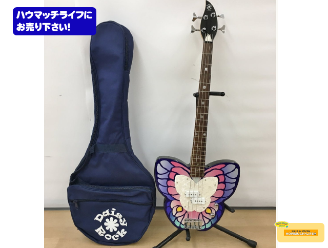 レアDAISY ROCK 蝶 バタフライ butterfly ガールズエレキギター - ギター