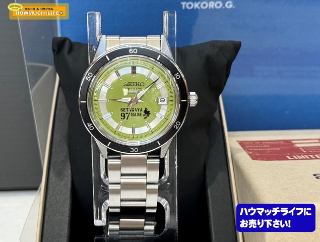 【美品】セイコー（ROLEX）プレサージュ Style60’s『所ジョージの世田谷ベース』コラボ限定モデル (ref: SARY225 /cal：4R35-05Y0)自動巻 腕時計 をお買い取り！